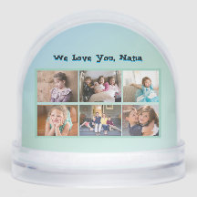 Turquoise Gloed 6-Foto Oma-herdenking