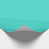 Turquoise Glossy Wrapping Paper Cadeaupapier (Hoek)
