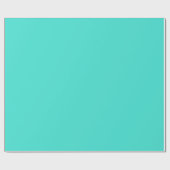 Turquoise Glossy Wrapping Paper Cadeaupapier (Vlak)