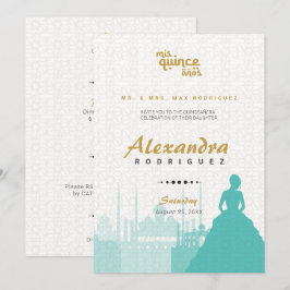 Turquoise & Gold Arabian Quinceañera Foto