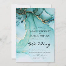 Turquoise Gold Black Moody Wedding
