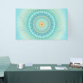 Turquoise Gold Boho Mandala Spandoek (Beurs)