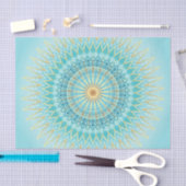 Turquoise Gold Boho Mandala Tissuepapier (Craft)
