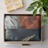 Turquoise & Gold Elf Dragon Fantasy Decoupage Tissuepapier (Geschenk)