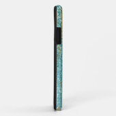 Turquoise Gold Glitter Elegant Chic Girly Case-Mate iPhone Case (Achterkant/rechts)