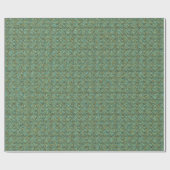Turquoise-Gold Glitter-GIFT WRAPPING PAPER Cadeaupapier (Vlak)