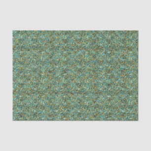 Turquoise-Gold Glitter-TISSUE WRAPPING PAPER Tissuepapier