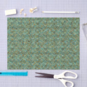 Turquoise-Gold Glitter-TISSUE WRAPPING PAPER Tissuepapier (Craft)