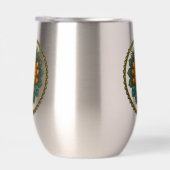 Turquoise Gold Lotus Mandala -Boho Fantasy Graphic (Rechts)