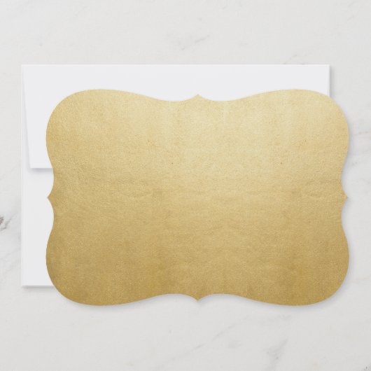 Turquoise & Gold Script Quinceanera Kaart (Achterkant)