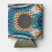 Turquoise Gold Sun Southwestern Art Blikjeskoeler (Voorkant)