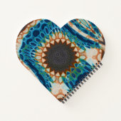 Turquoise Gold Sun Southwestern Art Notitieboek (Achterkant)