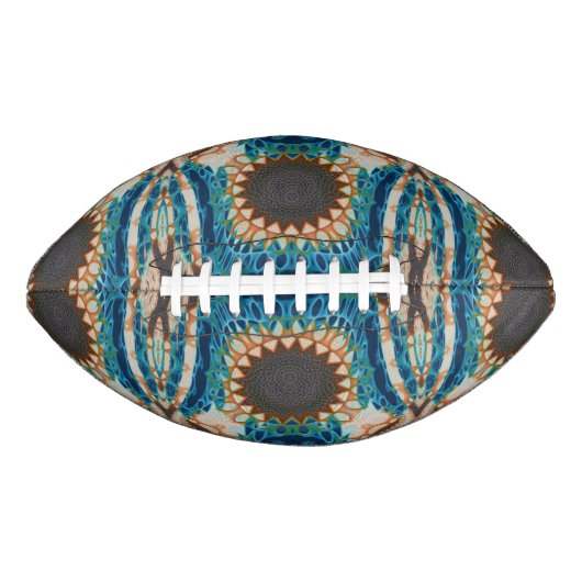 Turquoise Gold Sun Zuidwestelijke Kunst American Football (Voorkant)