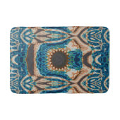 Turquoise Gold Sun Zuidwestelijke Kunst Badmat (Voorkant)