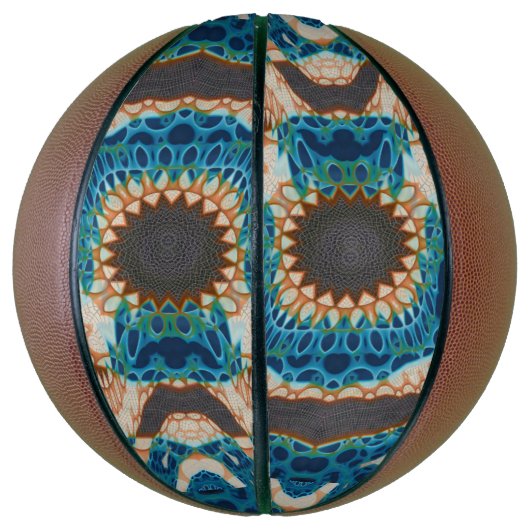 Turquoise Gold Sun Zuidwestelijke Kunst Basketbal (Verticaal)