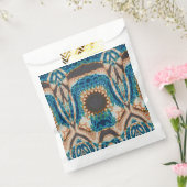 Turquoise Gold Sun Zuidwestelijke Kunst Bedankzakje (Gezegeld)