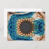 Turquoise Gold Sun Zuidwestelijke Kunst Briefkaart (Voorkant / Achterkant)