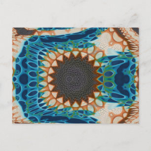 Turquoise Gold Sun Zuidwestelijke Kunst Briefkaart