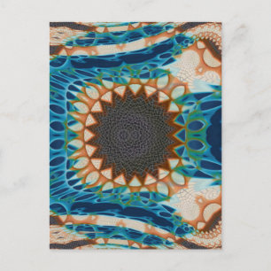 Turquoise Gold Sun Zuidwestelijke Kunst Briefkaart