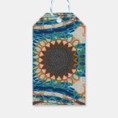Turquoise Gold Sun Zuidwestelijke Kunst Cadeaulabel (Voorkant)