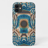 Turquoise Gold Sun Zuidwestelijke Kunst Case-Mate iPhone Case (Achterkant)