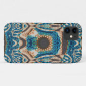 Turquoise Gold Sun Zuidwestelijke Kunst Case-Mate iPhone Case (Achterkant (horizontaal))