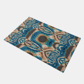 Turquoise Gold Sun Zuidwestelijke Kunst Deurmat (Schuin)