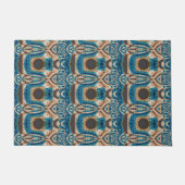 Turquoise Gold Sun Zuidwestelijke Kunst Deurmat (Voorkant)