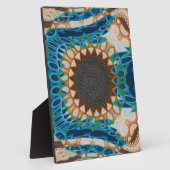 Turquoise Gold Sun Zuidwestelijke Kunst Fotoplaat (Zijkant)