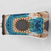 Turquoise Gold Sun Zuidwestelijke Kunst Golfheadcover (Voorkant)