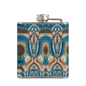 Turquoise Gold Sun Zuidwestelijke Kunst Heupfles (Achterkant)