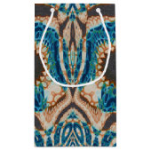 Turquoise Gold Sun Zuidwestelijke Kunst Klein Cadeauzakje (Achterkant)