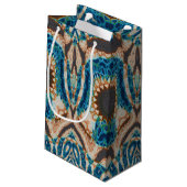 Turquoise Gold Sun Zuidwestelijke Kunst Klein Cadeauzakje (Achterkant Gekanteld)