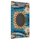 Turquoise Gold Sun Zuidwestelijke Kunst Klembord (Rechts)