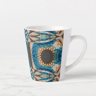 Turquoise Gold Sun Zuidwestelijke Kunst Latte Mok