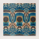 Turquoise Gold Sun Zuidwestelijke Kunst Legpuzzel (Verticaal)