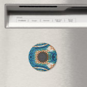 Turquoise Gold Sun Zuidwestelijke Kunst Magneet (Insitu (Vaatwasser))