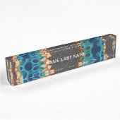 Turquoise Gold Sun Zuidwestelijke Kunst Naambordje