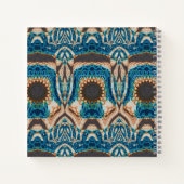 Turquoise Gold Sun Zuidwestelijke Kunst Notitieboek (Achterkant)