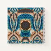 Turquoise Gold Sun Zuidwestelijke Kunst Notitieboek (Achterkant)