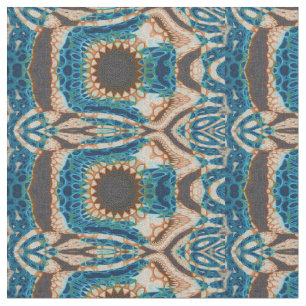 Turquoise Gold Sun Zuidwestelijke Kunst Stof
