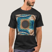 Turquoise Gold Sun Zuidwestelijke Kunst T-shirt (Voorkant)