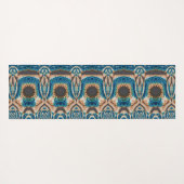 Turquoise Gold Sun Zuidwestelijke Kunst Yogamat (Achterkant (horizontaal))
