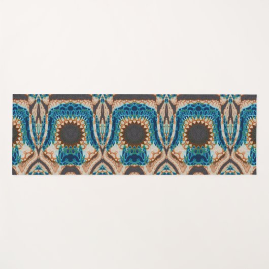 Turquoise Gold Sun Zuidwestelijke Kunst Yogamat (Voorkant (horizontaal))
