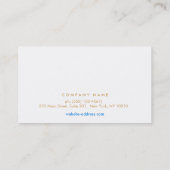 Turquoise Gold Waterverf Salon Afspraakkaart Afsprakenkaartje (Achterkant)