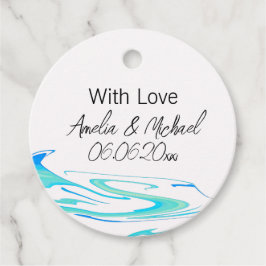 Turquoise Golf Personalized Bedankjes Labels