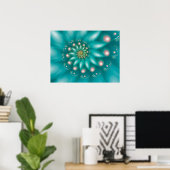 Turquoise Golf Poster (Thuiskantoor)
