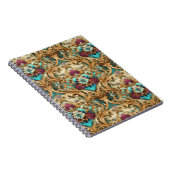 Turquoise & Goud Sierdamast Notitieboek (Rechterzijde)
