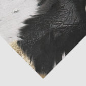 Turquoise goud, zwart wit Koeienhuid Tissuepapier (Detail)