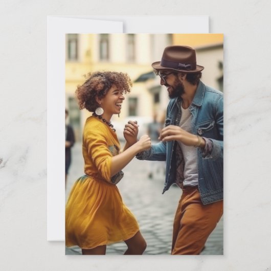 Turquoise Gouden Bloemen Fotobruiloft Bewaar de da Kaart (Achterkant)